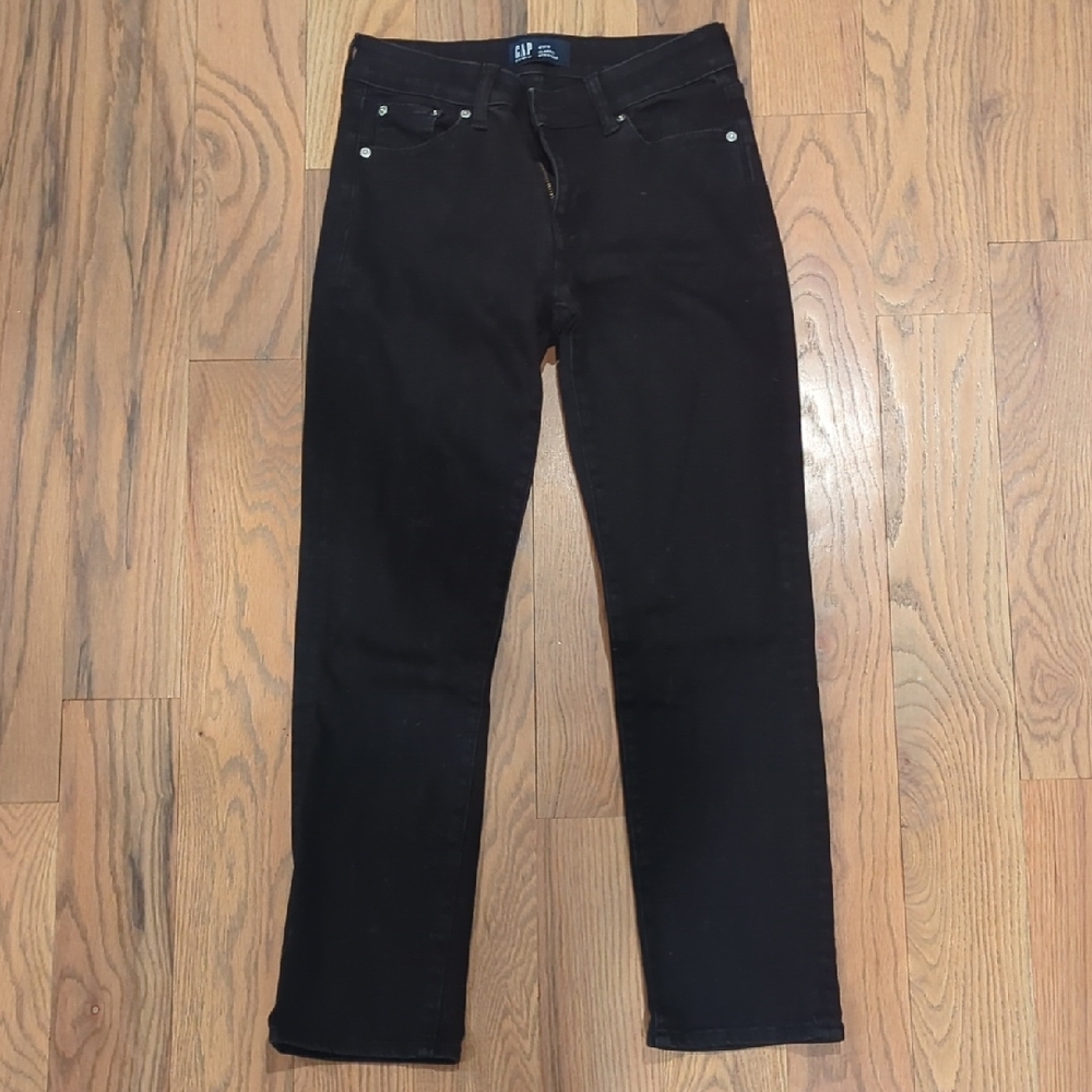 GAP Black Straight Leg Jeans